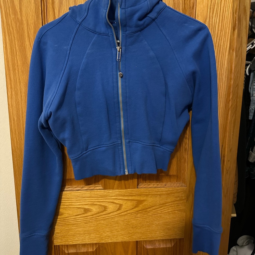 Scuba Full-Zip Cropped Hoodie